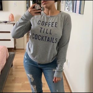 Coffee Till Cocktails Long Sleeve Tee